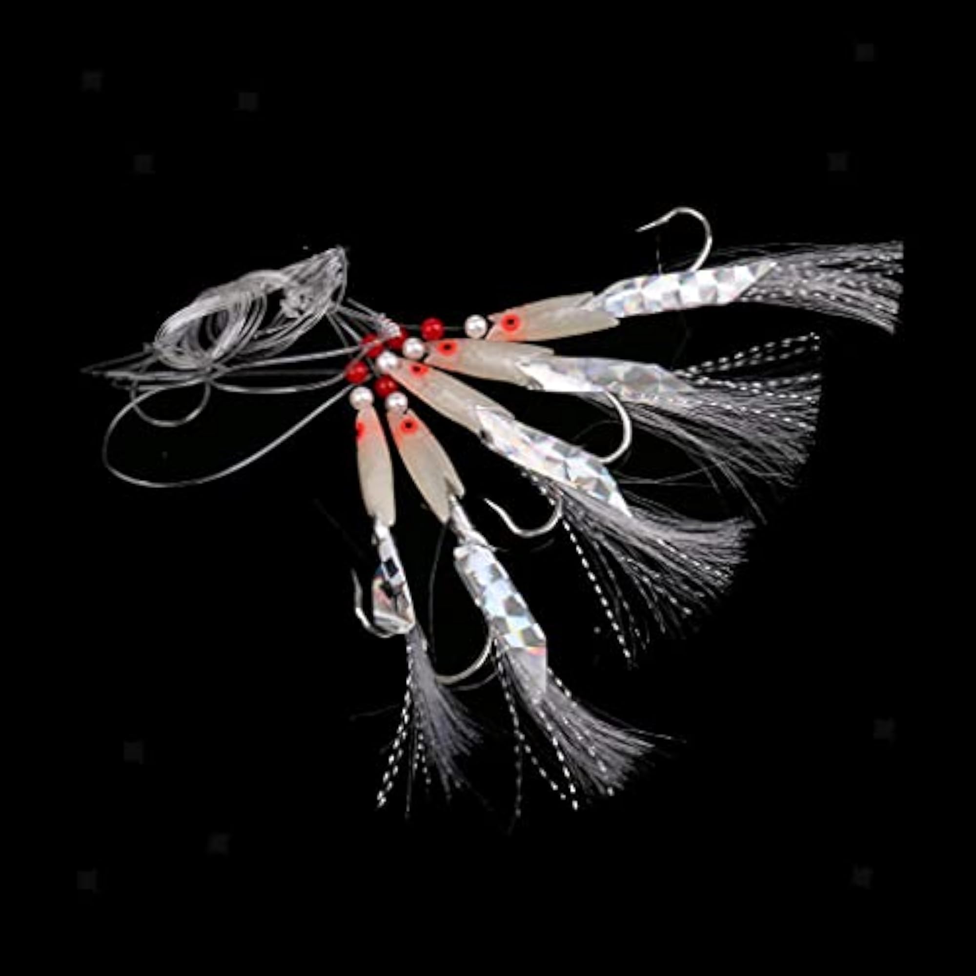 Imported 5pcs Pack Sabiki Soft Fishing Rigs Bait Jigs
